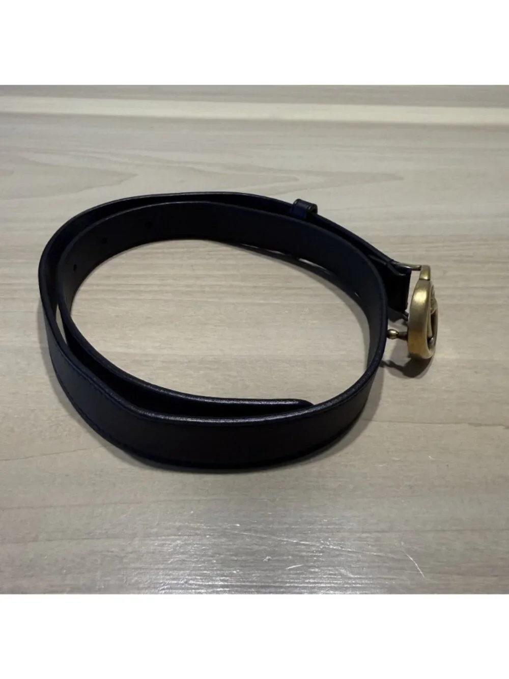 Gucci Marmont Thin Belt 409417 AP 00T Black Leather Size 65